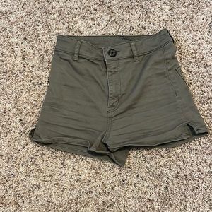 H&M Navy Green Shorts